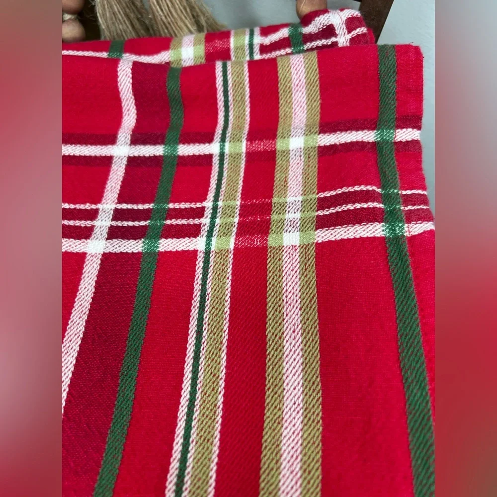 Red, White and Green Christmas Tablecloth